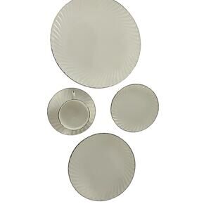 royal  worecester engagement  bone china white Dish set